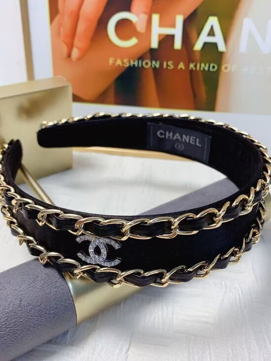 Chanel Black Headband